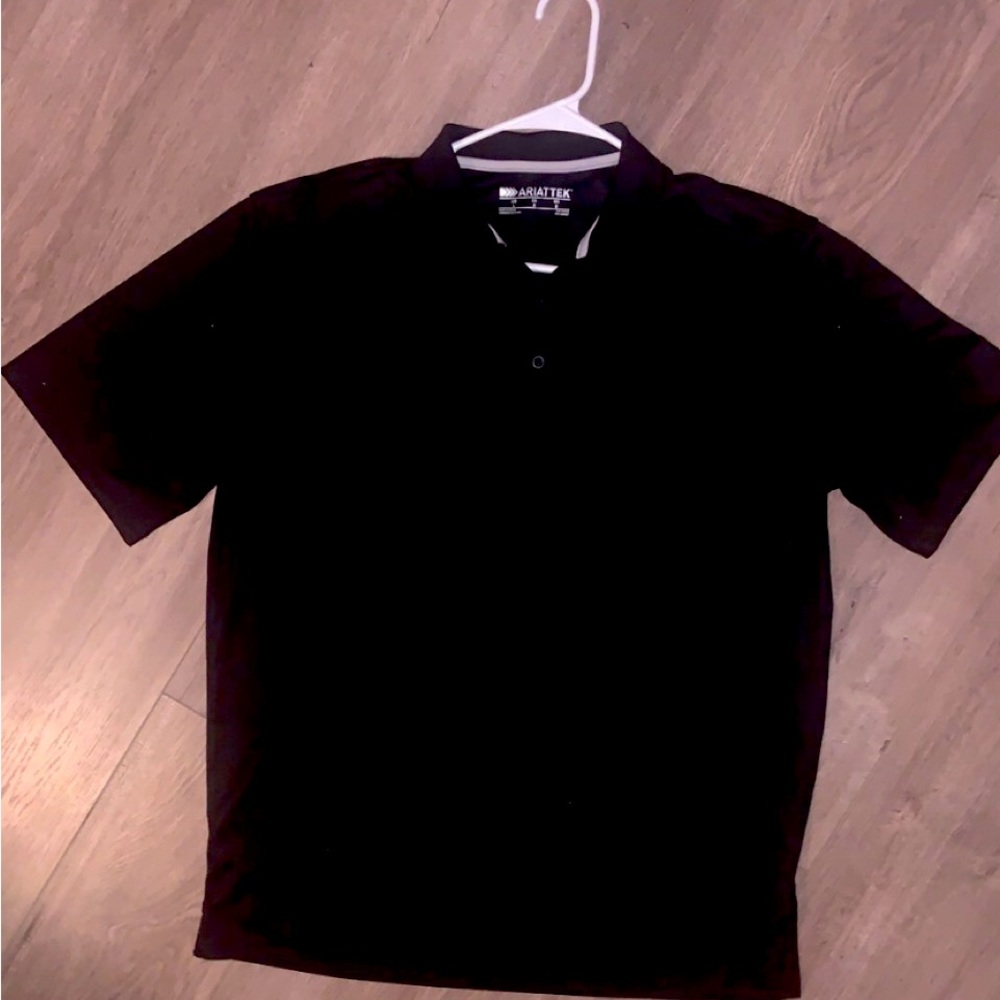 AriatTek Black Men’s Polo Shirt L